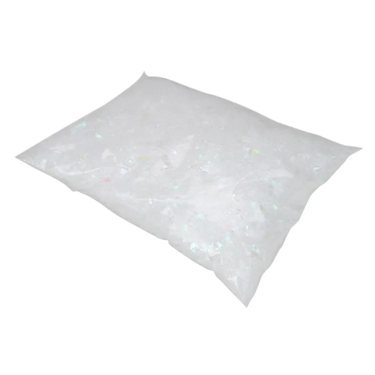 1.75-quart White Iridescent Artificial Powder Snow Flakes for Christmas Decoration