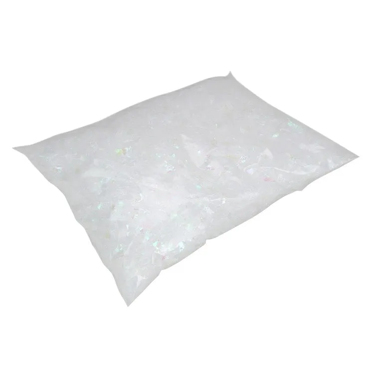 1.75-quart White Iridescent Artificial Powder Snow Flakes for Christmas Decoration