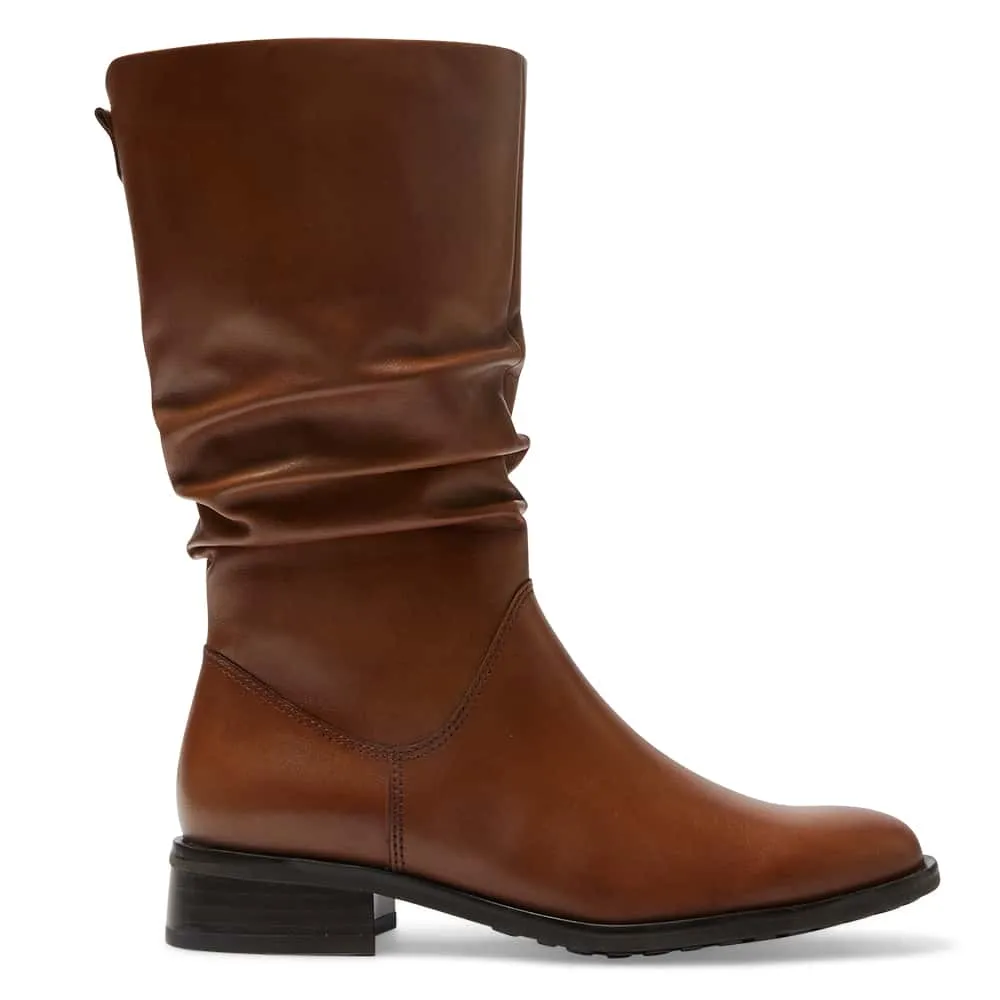 Adam Boot in Mid Brown Leather