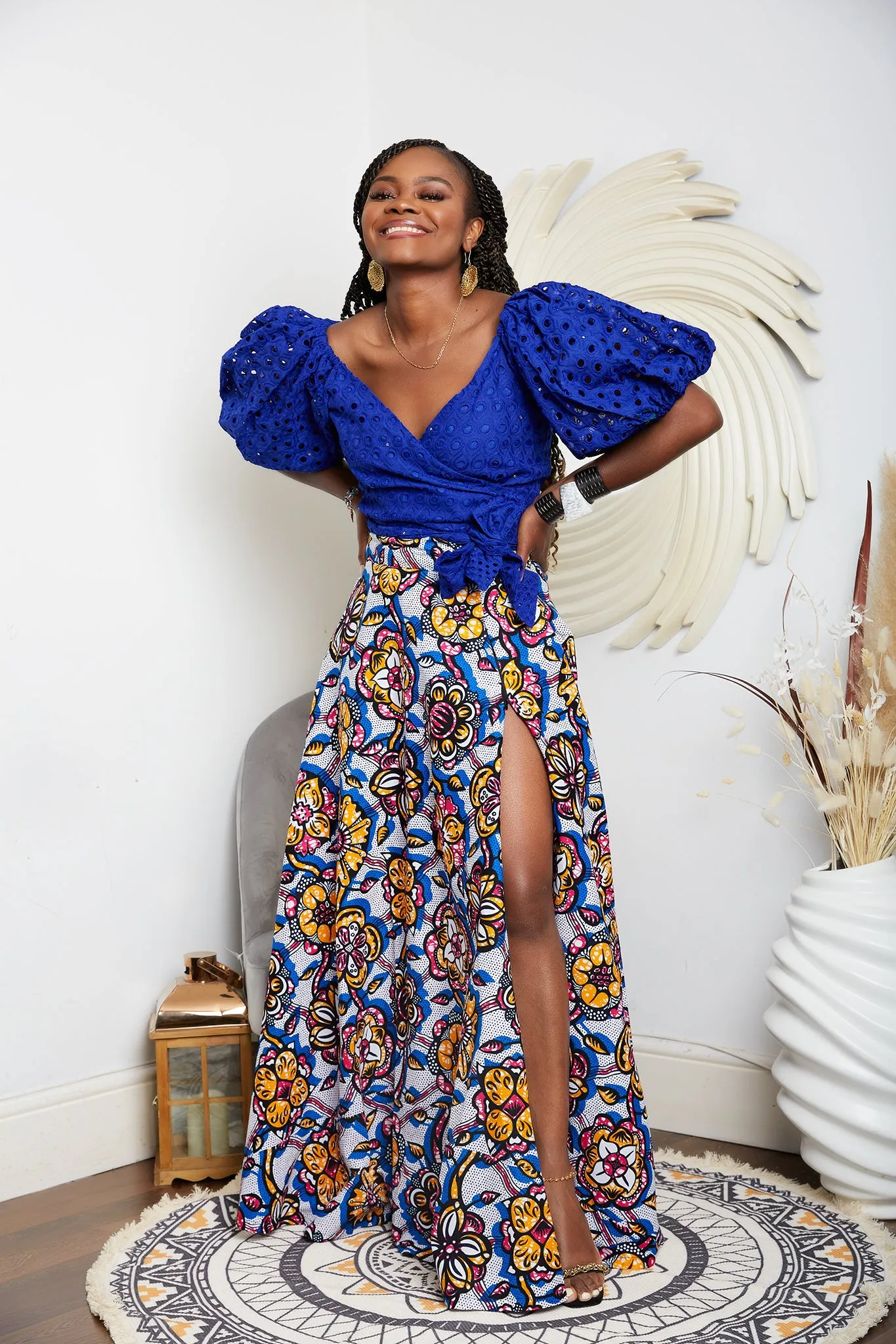 African Print Ankara Maxi Skirt - Lupita