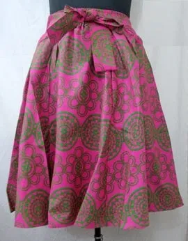 African Print Midi Skirt