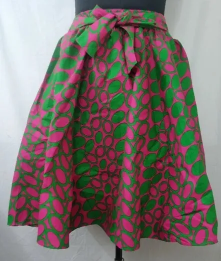 African Print Midi Skirt