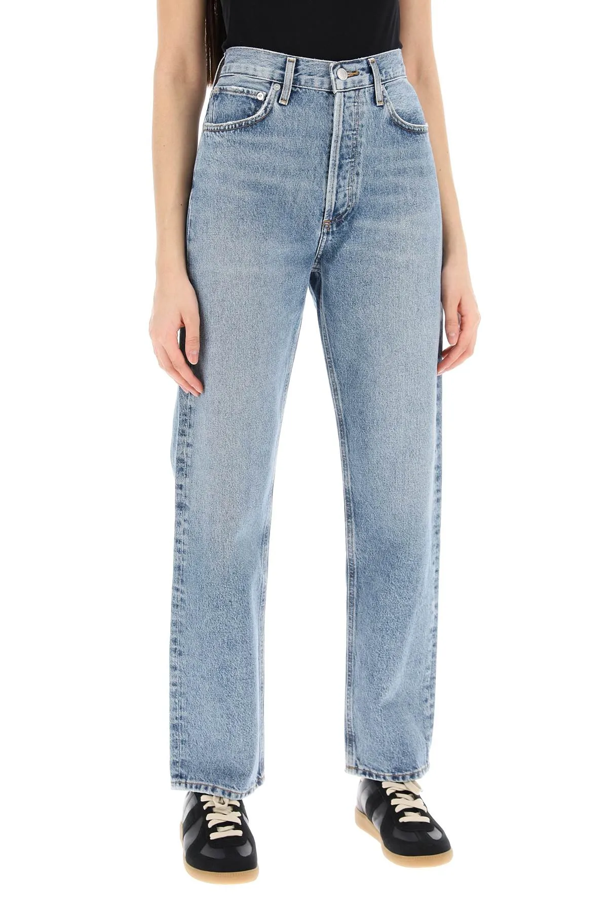 AGOLDE straight leg jeans from the 90's with high waist