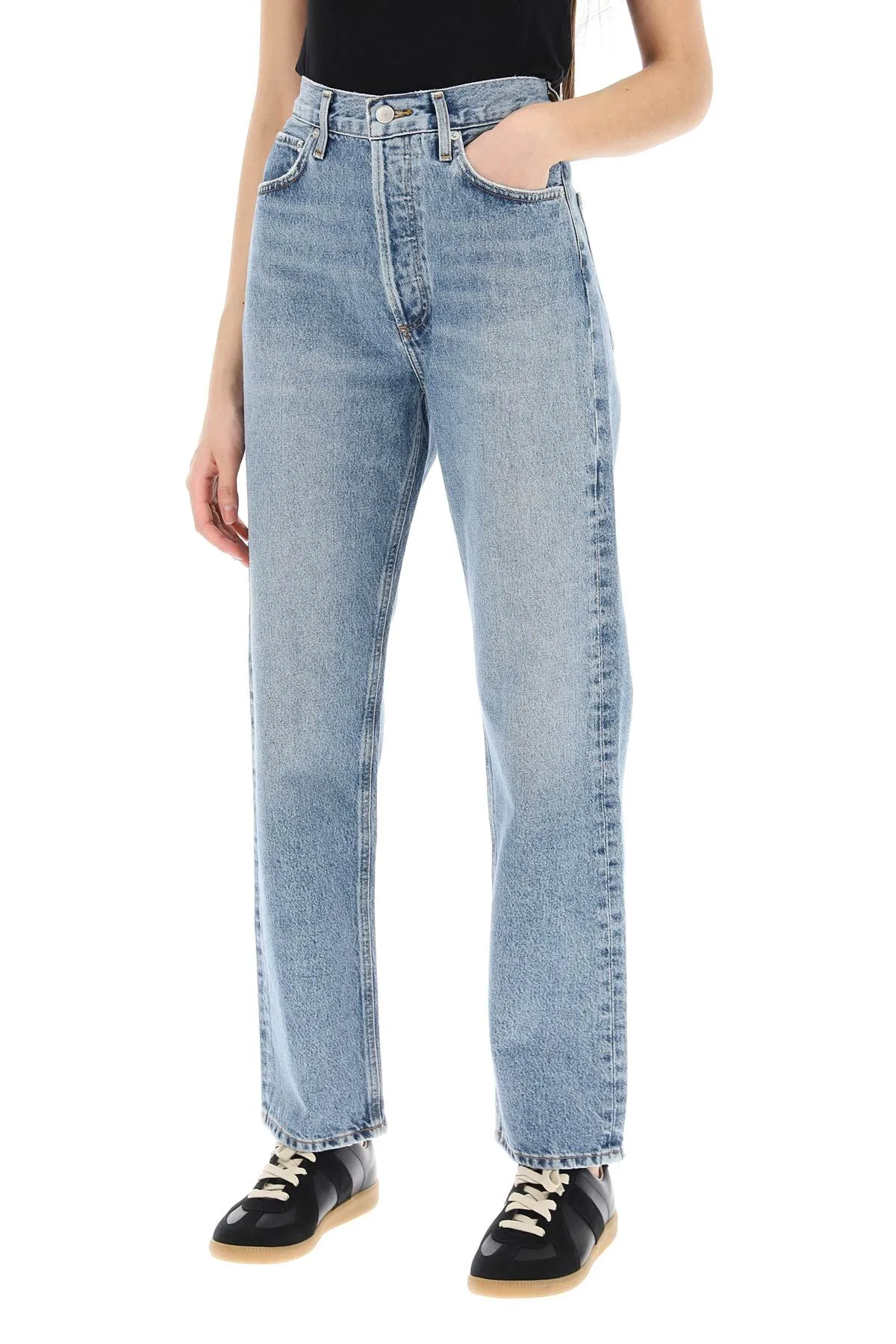 AGOLDE straight leg jeans from the 90's with high waist