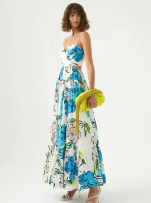 Aje Botanical Tiered Maxi Dress