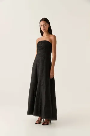 Aje Soundscape Maxi Dress Black 12