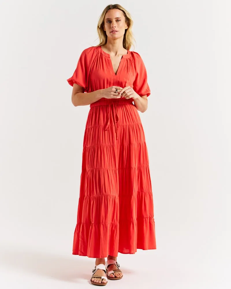 Aleja Dress - Fiesta Red