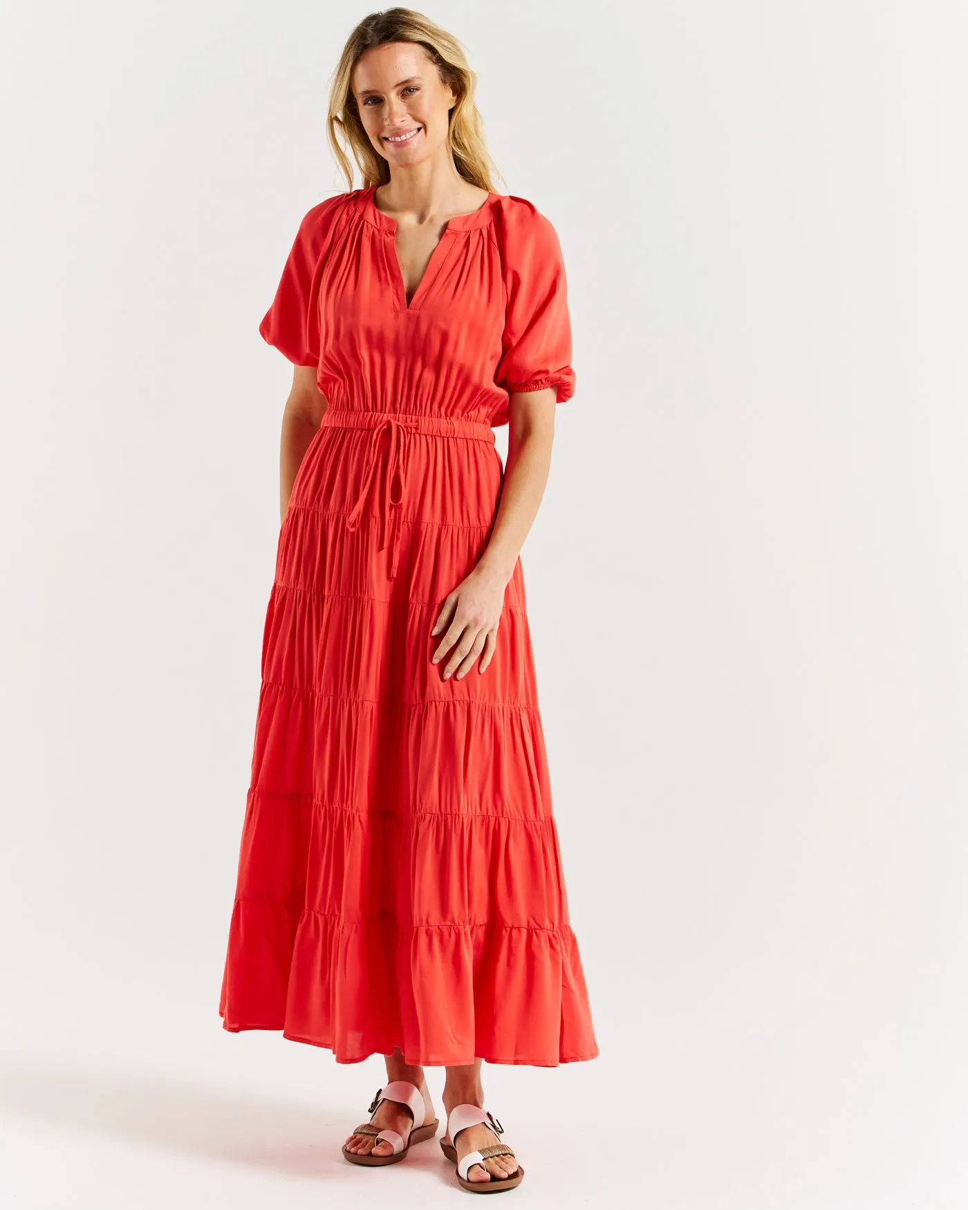 Aleja Dress - Fiesta Red