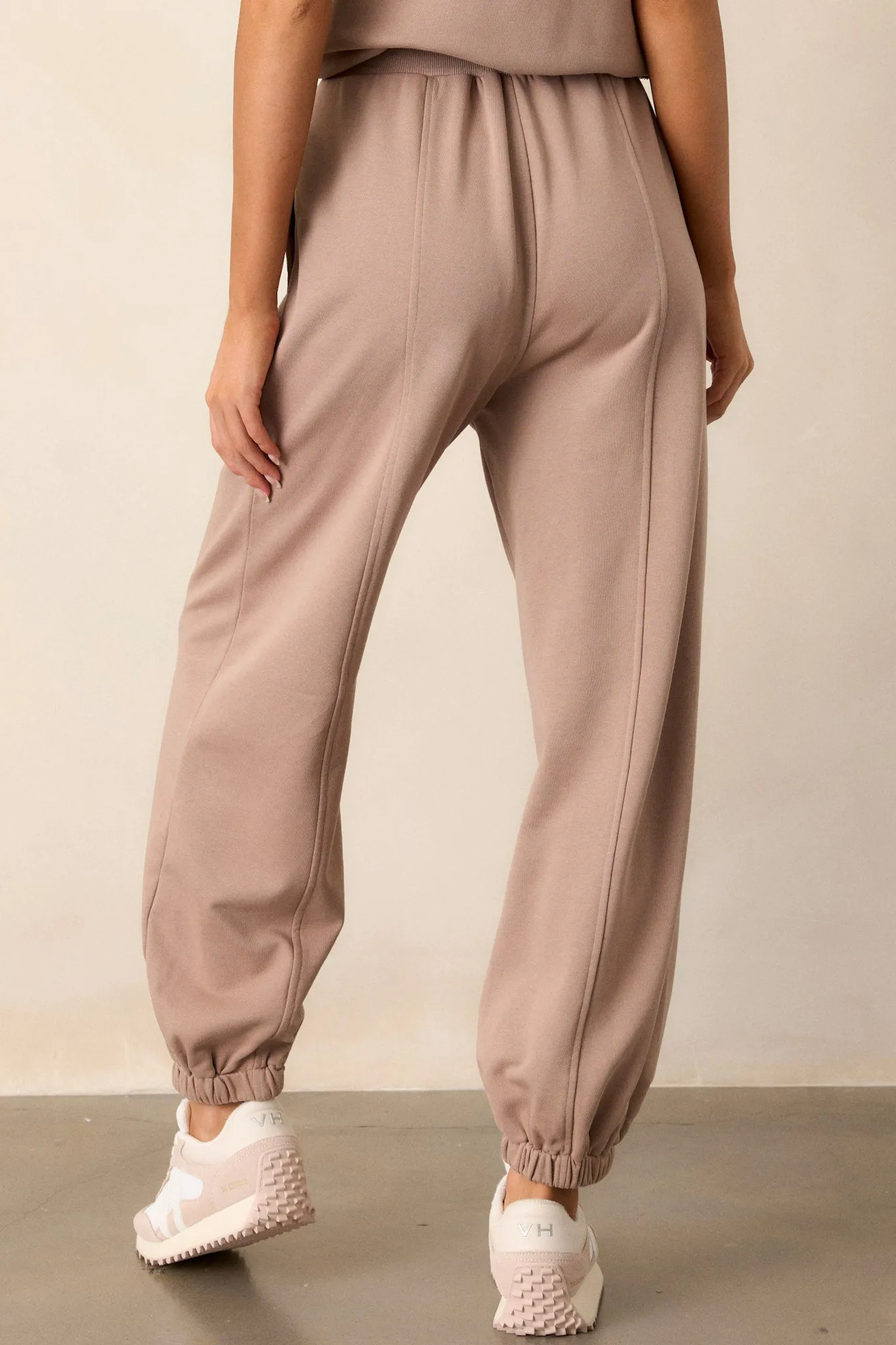 Almost Forever Cotton Light Mocha Joggers