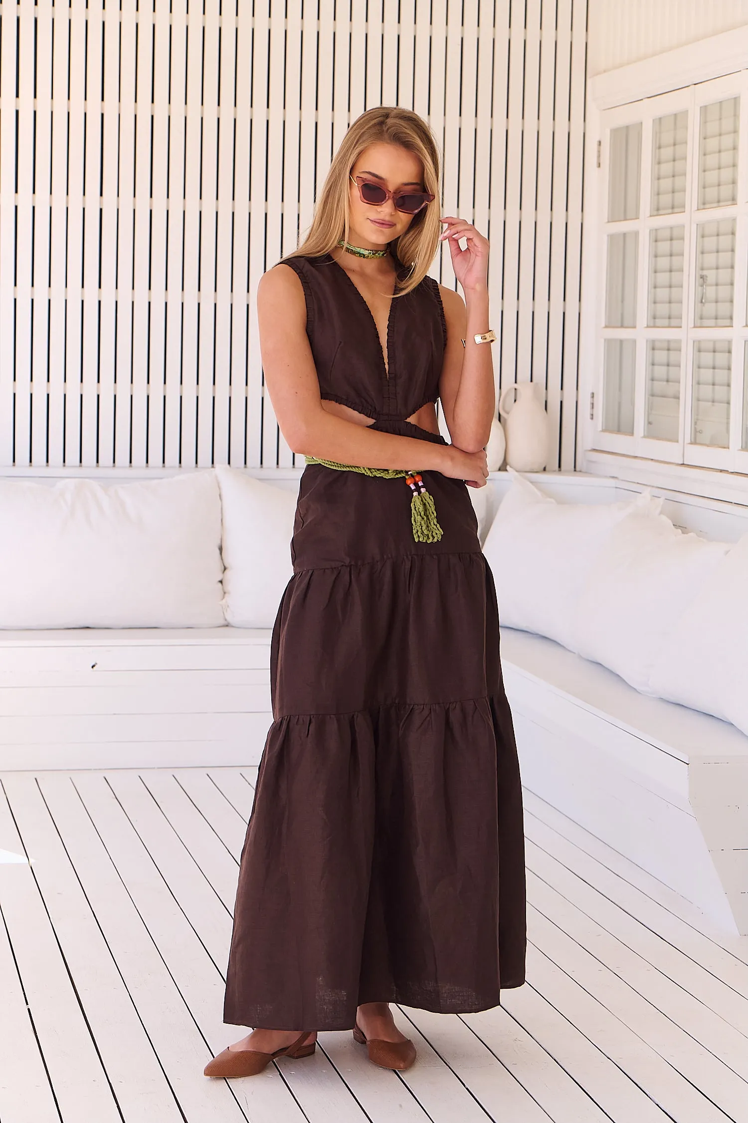 APRIL MAXI Dress - Chocolate Wanderlust