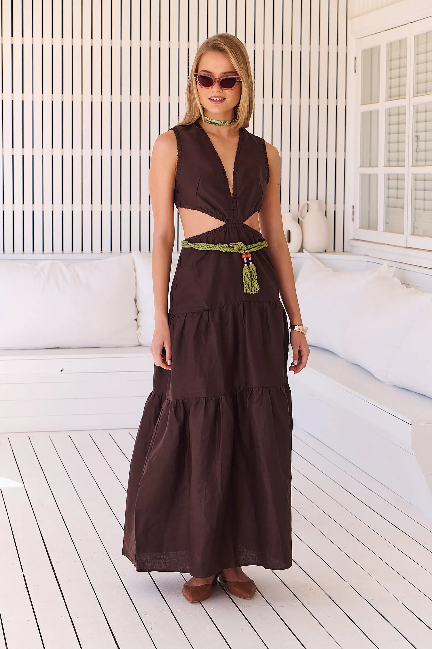 APRIL MAXI Dress - Chocolate Wanderlust