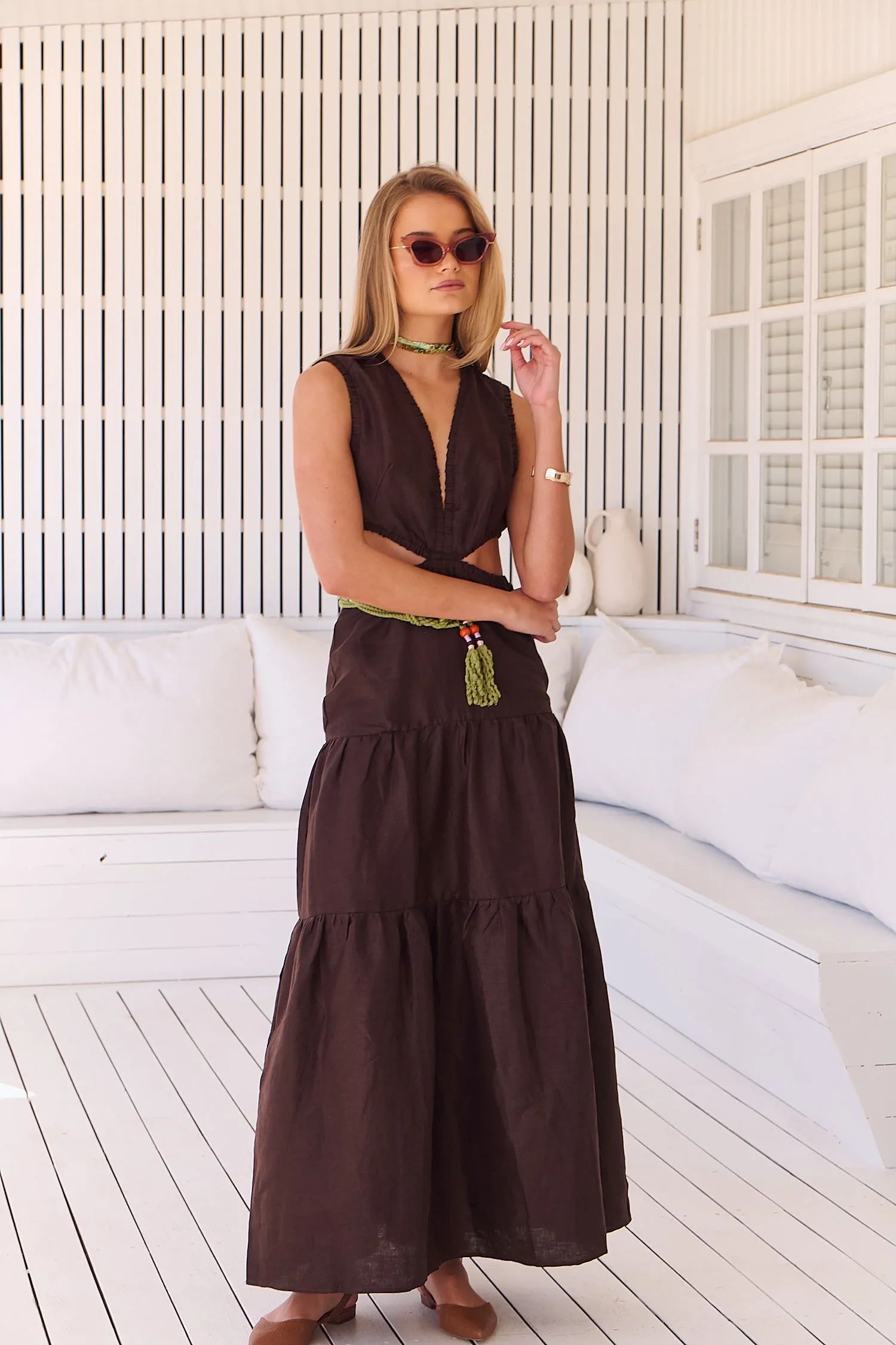 APRIL MAXI Dress - Chocolate Wanderlust