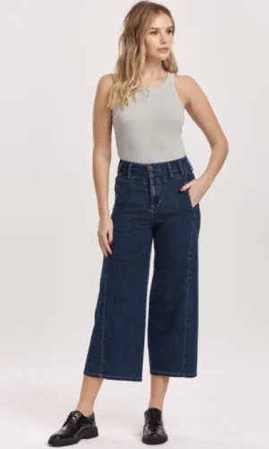 AUDREY SUPER HIGH RISE CROPPED WIDE LEG JEANS BRECKENRIDGE