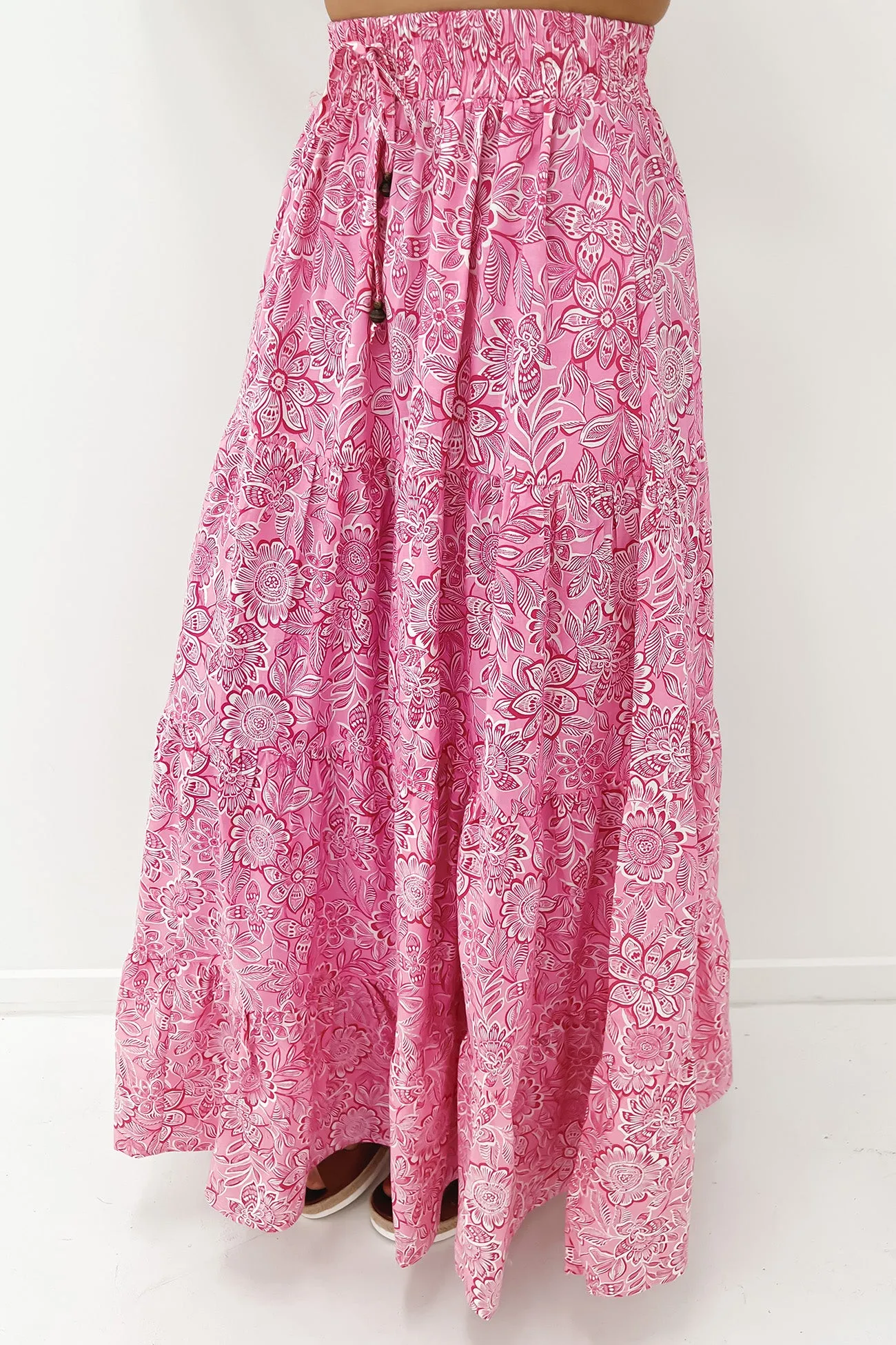 Aurela Maxi Skirt Pink