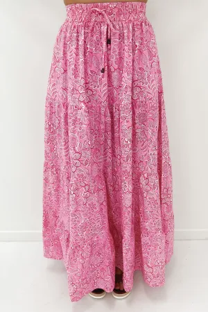 Aurela Maxi Skirt Pink