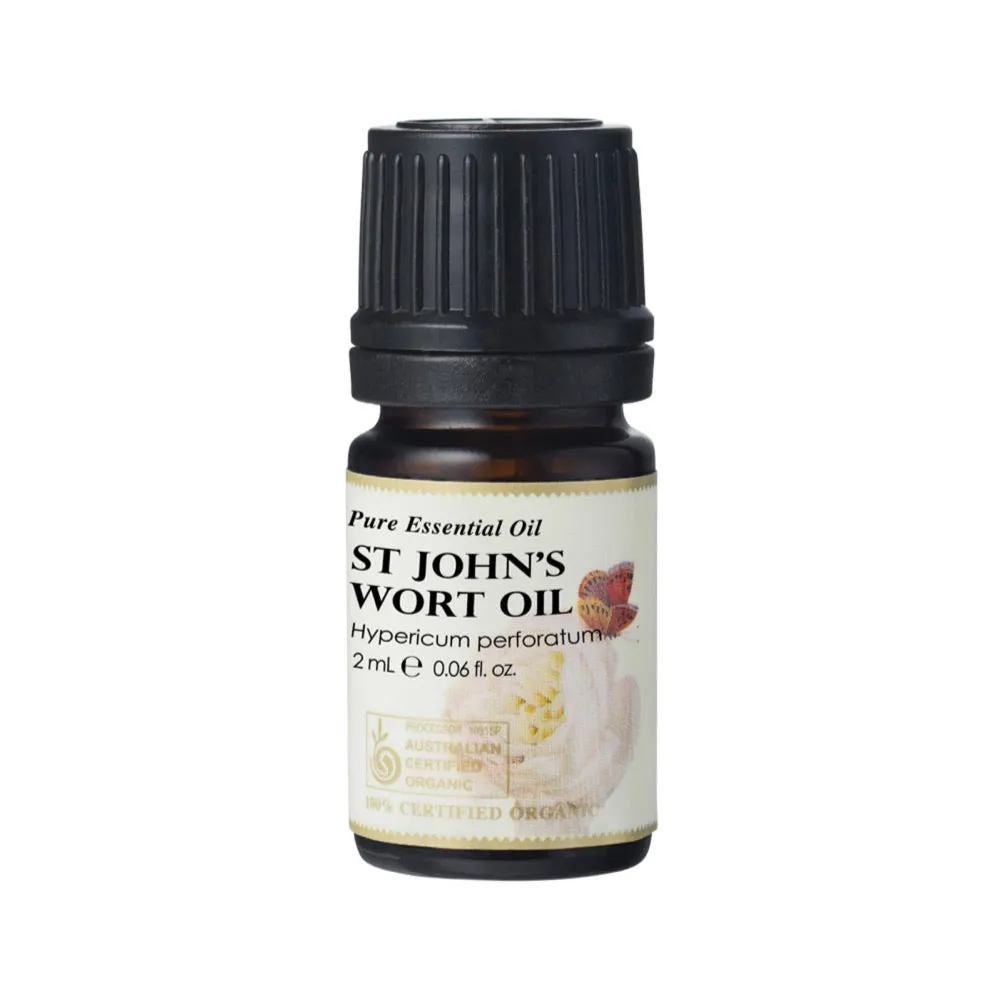 Ausganica 100% Certified Organic Essential Oil St Johns Wort 2ml