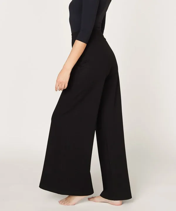 Bamboo Wide Leg Ponte Pants