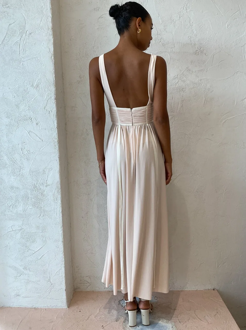 Bec and Bridge Gwen Maxi Dress in Shell