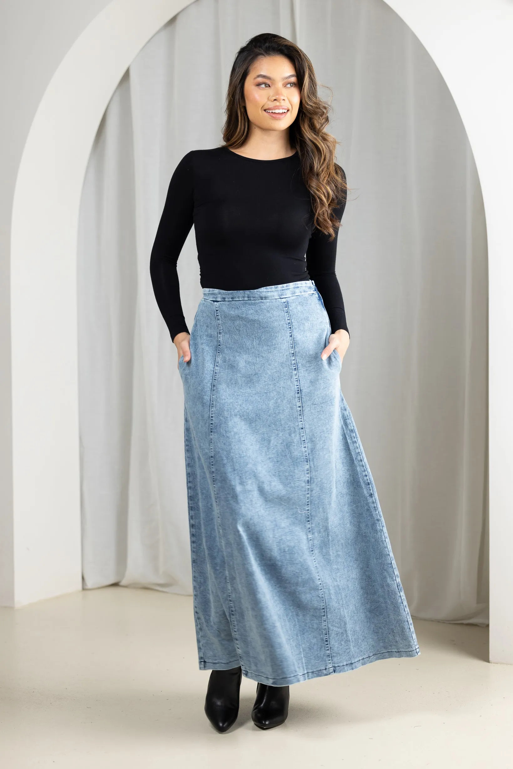 Beeba Basic Denim Skirt