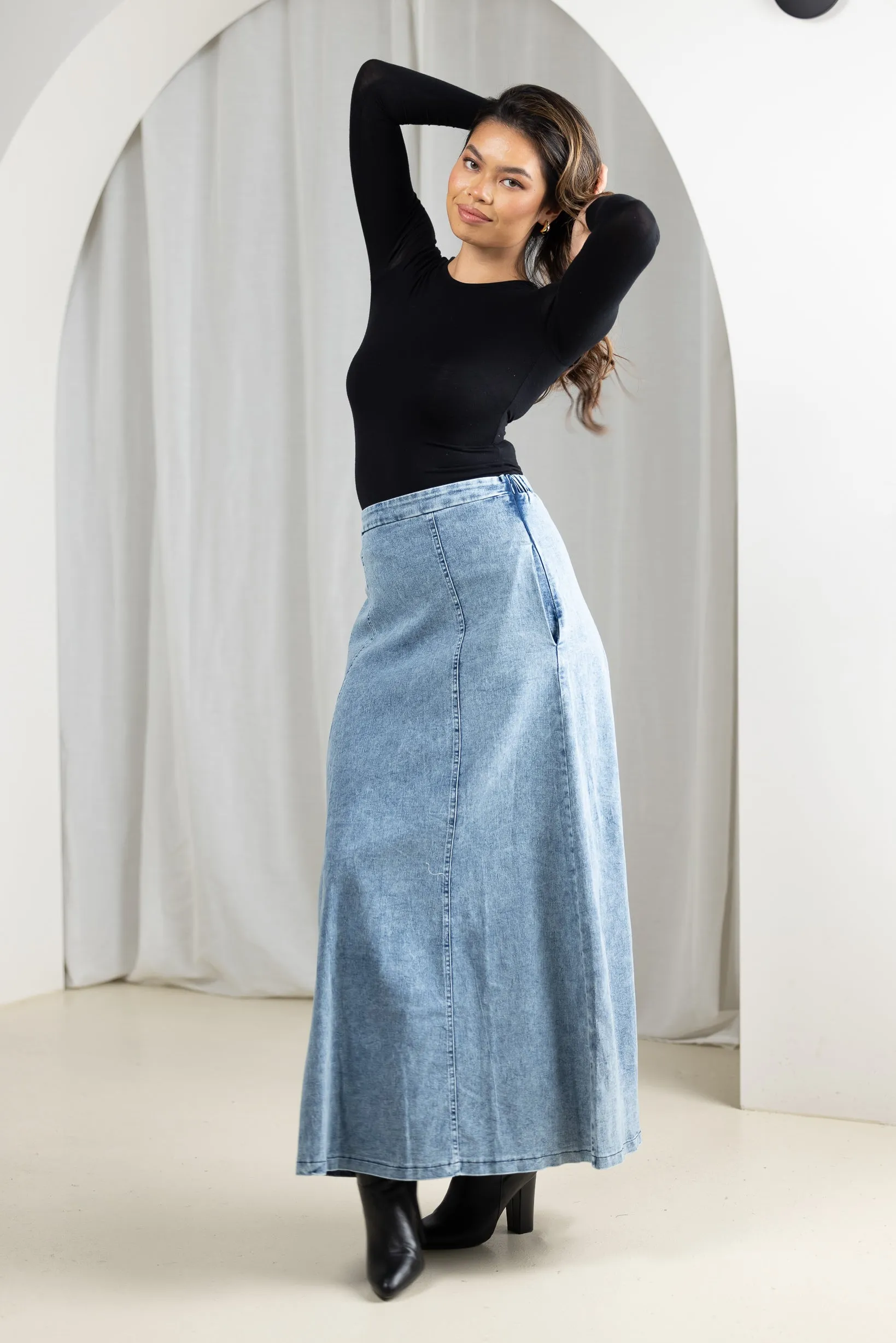 Beeba Basic Denim Skirt