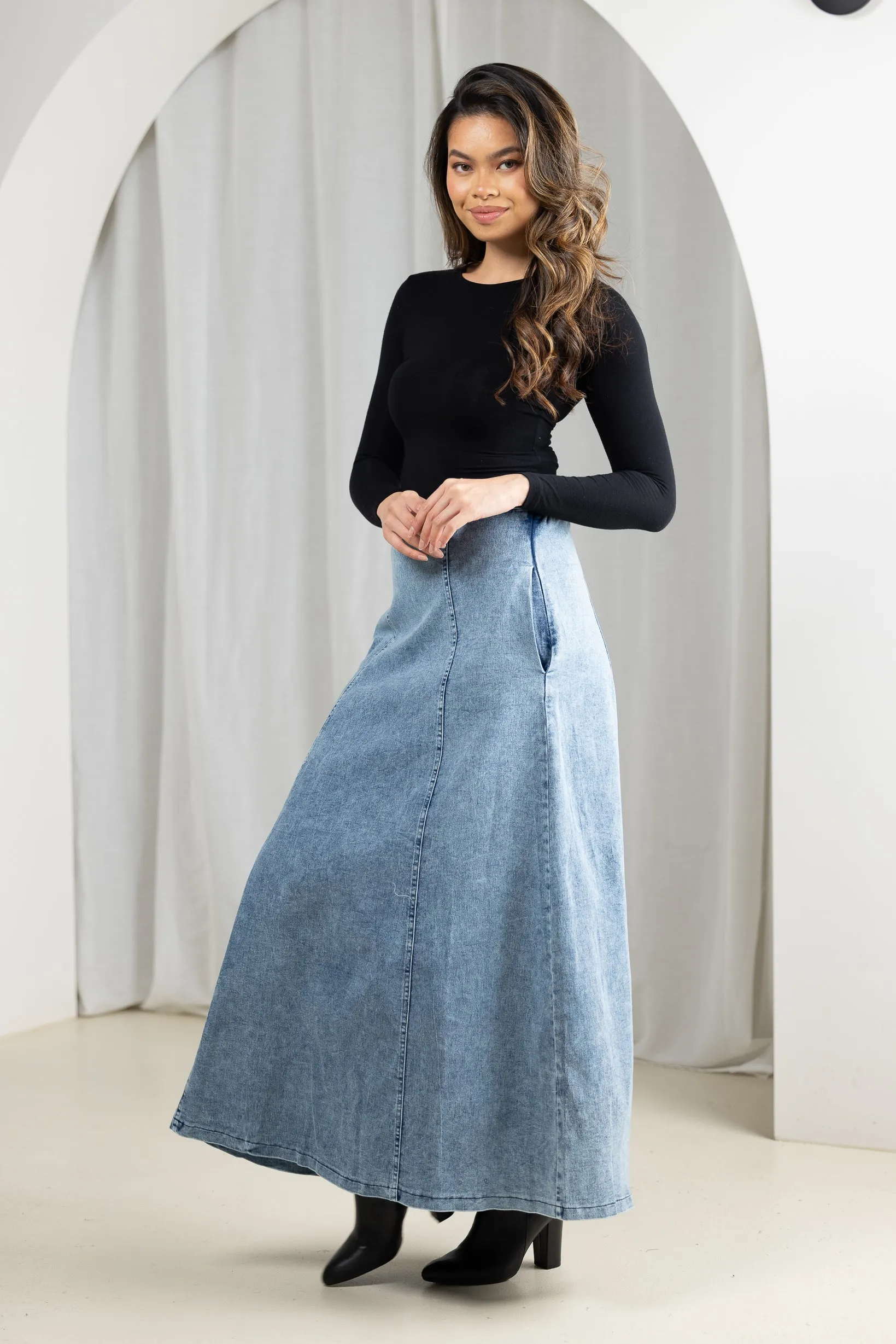 Beeba Basic Denim Skirt