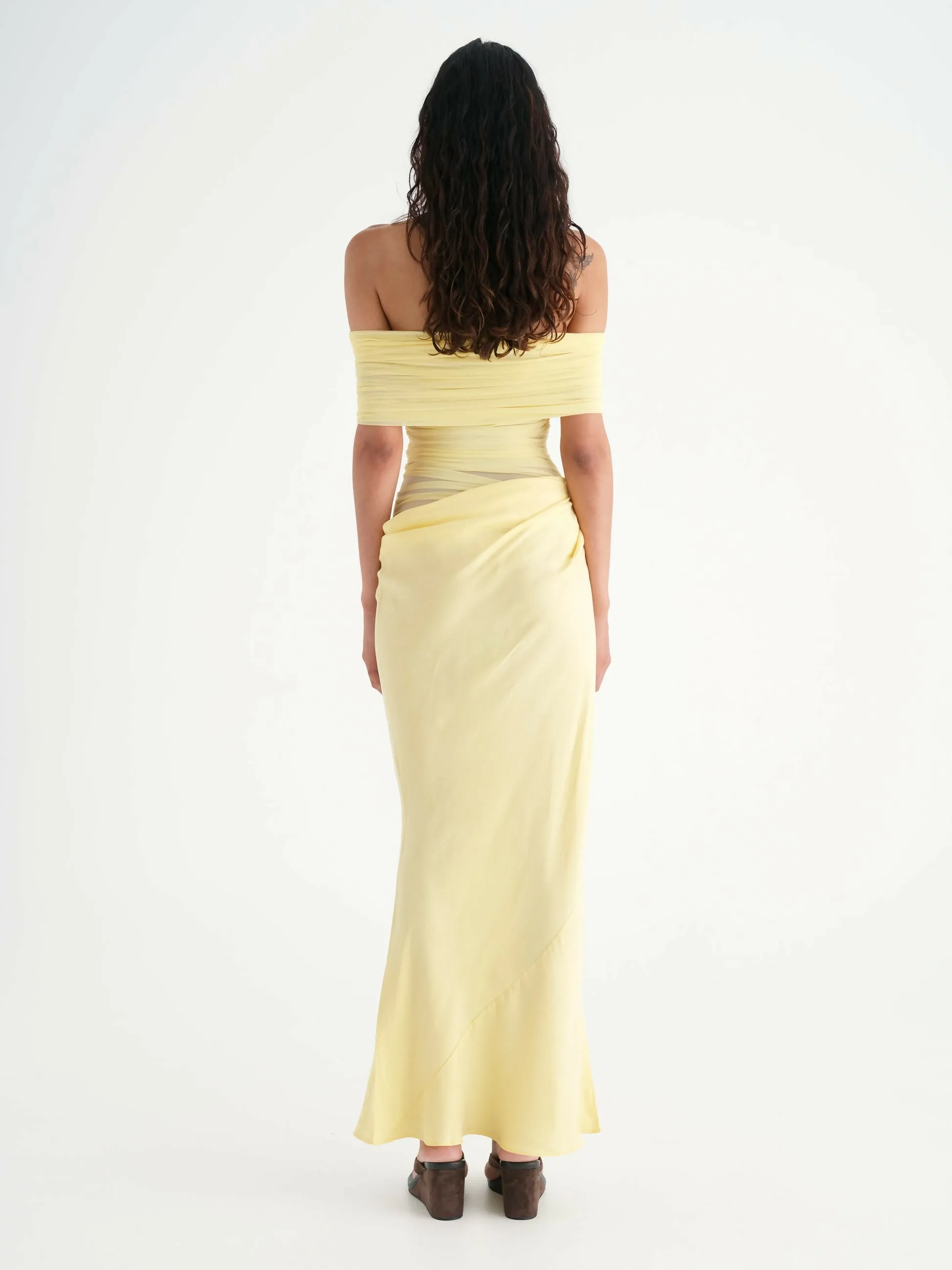 Benni Nico Off-Shoulder Maxi Dress Butter