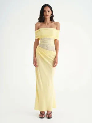 Benni Nico Off-Shoulder Maxi Dress Butter