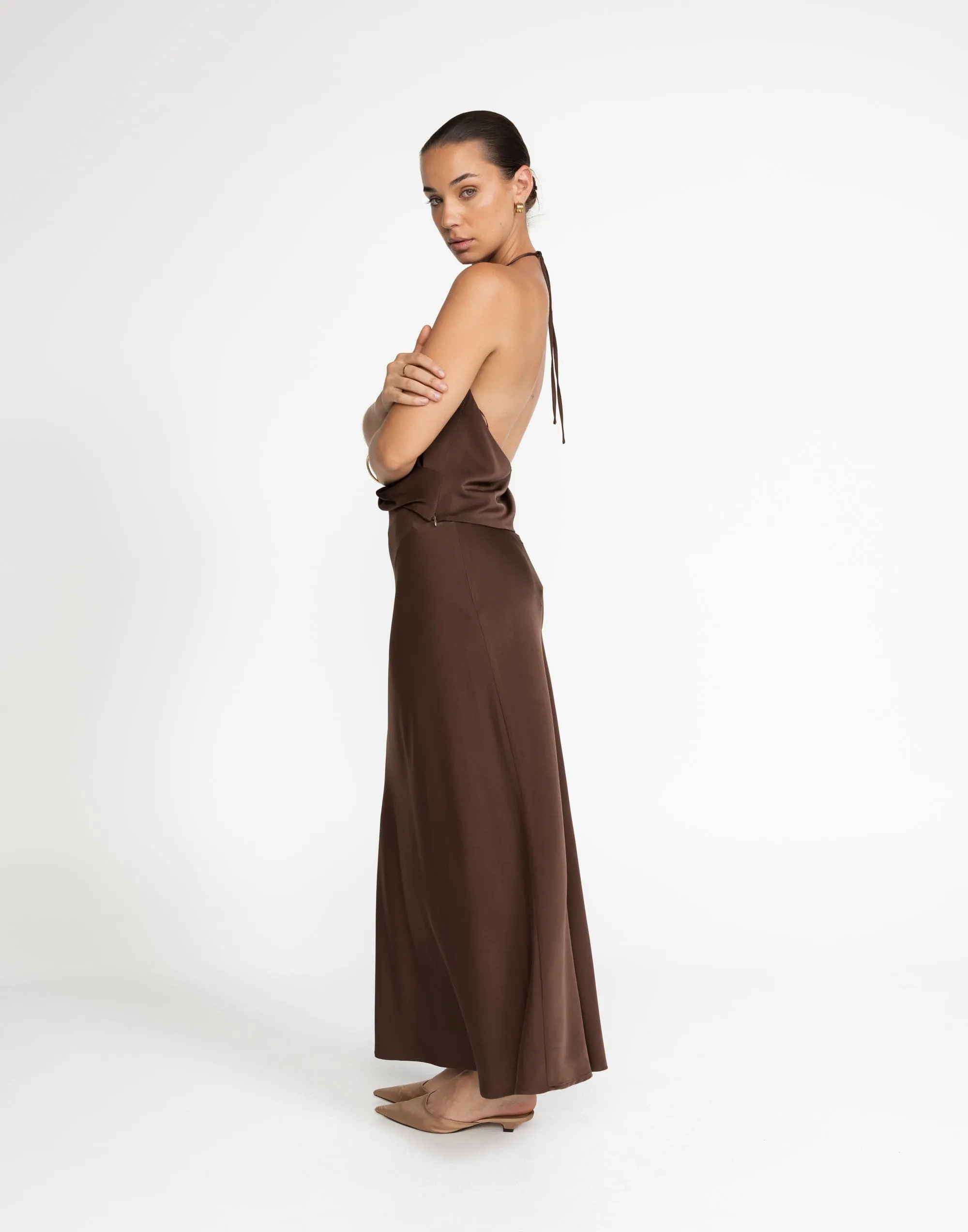 Cabaret Maxi Skirt (Cocoa)