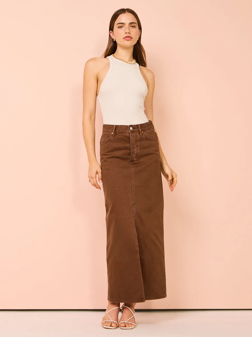 Camilla and Marc Phoebe Maxi Skirt in Chocolate