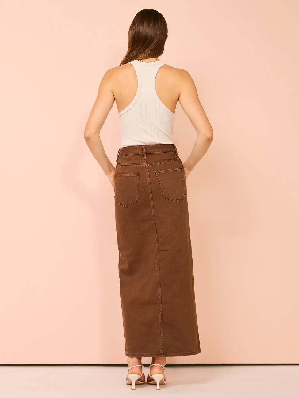 Camilla and Marc Phoebe Maxi Skirt in Chocolate