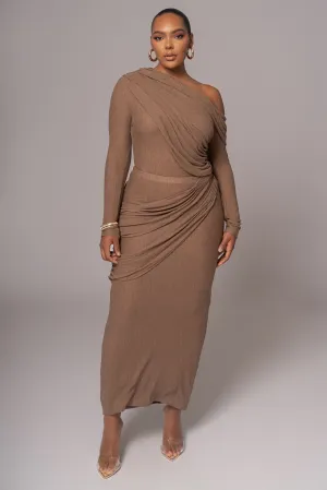 Chocolate Paradise Hills Maxi Skirt