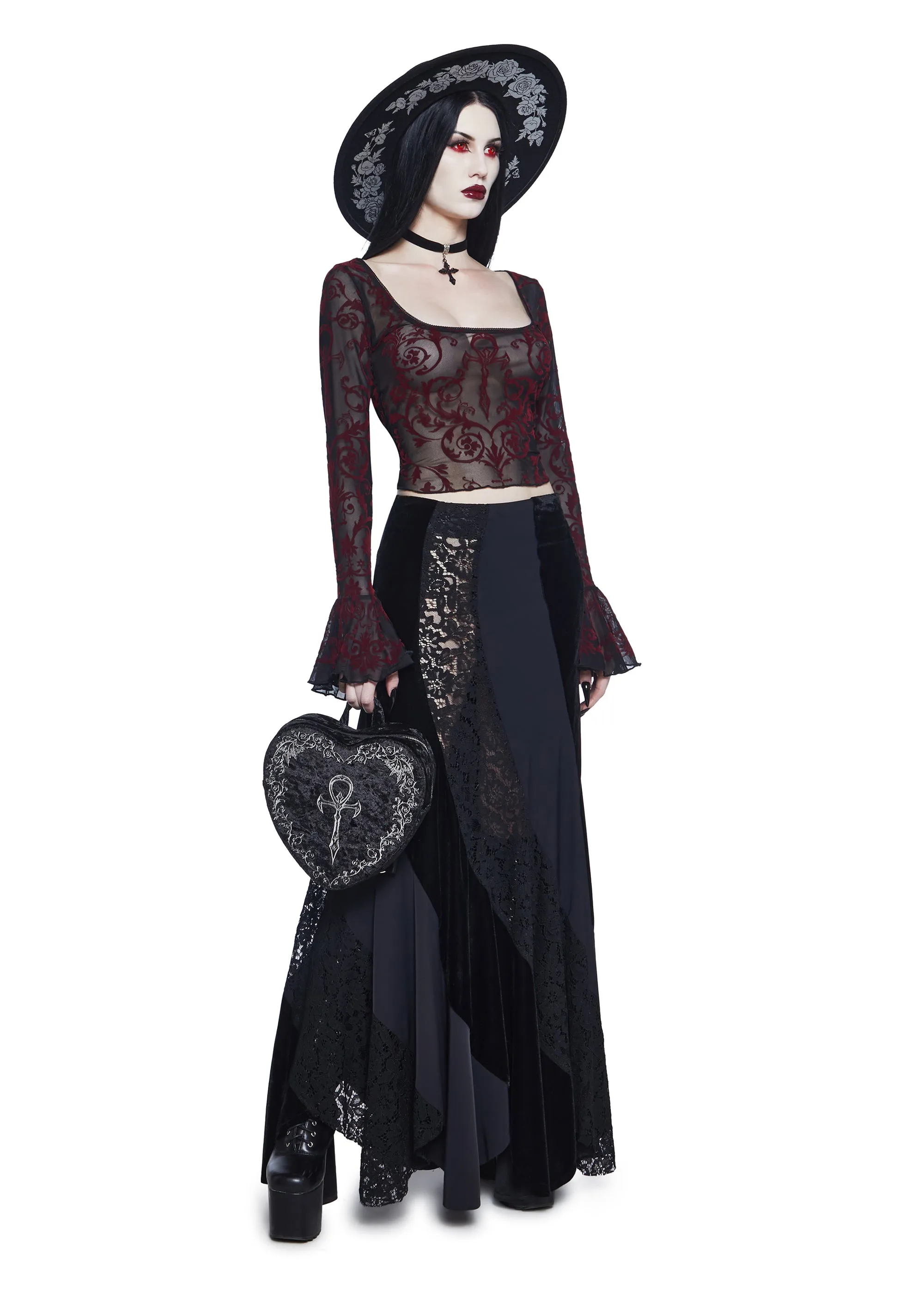 Coffin Dreams Maxi Skirt