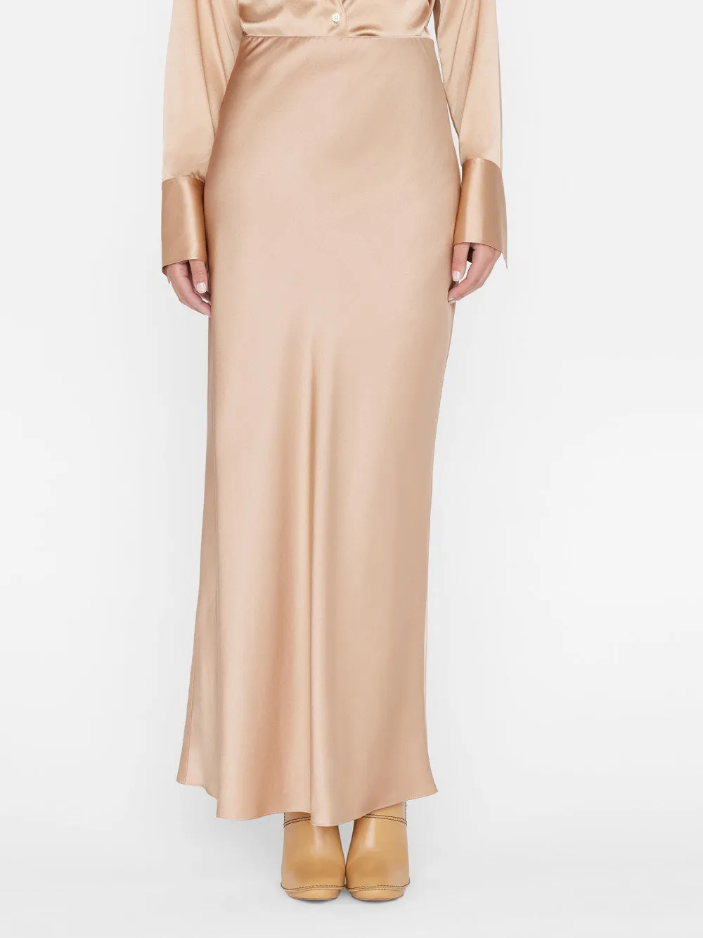 Column Maxi Skirt -- Blush