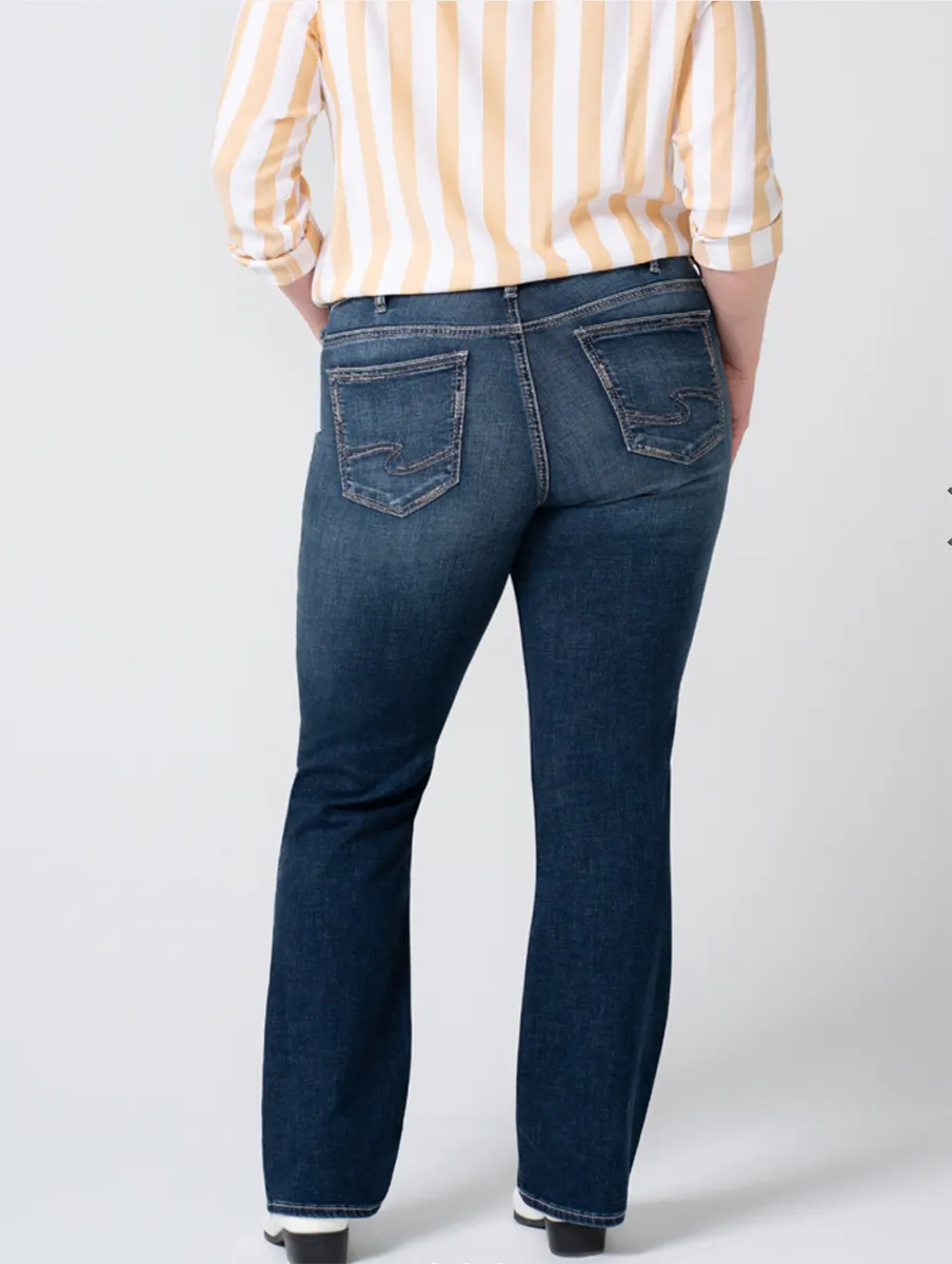 Curvy Suki Mid-Rise Bootcut Jean by Silver Jeans