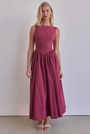 Devin Maxi Dress (Wine)