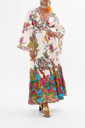 DRESS WITH TIERED SKIRT COSMIC PRAIRIE