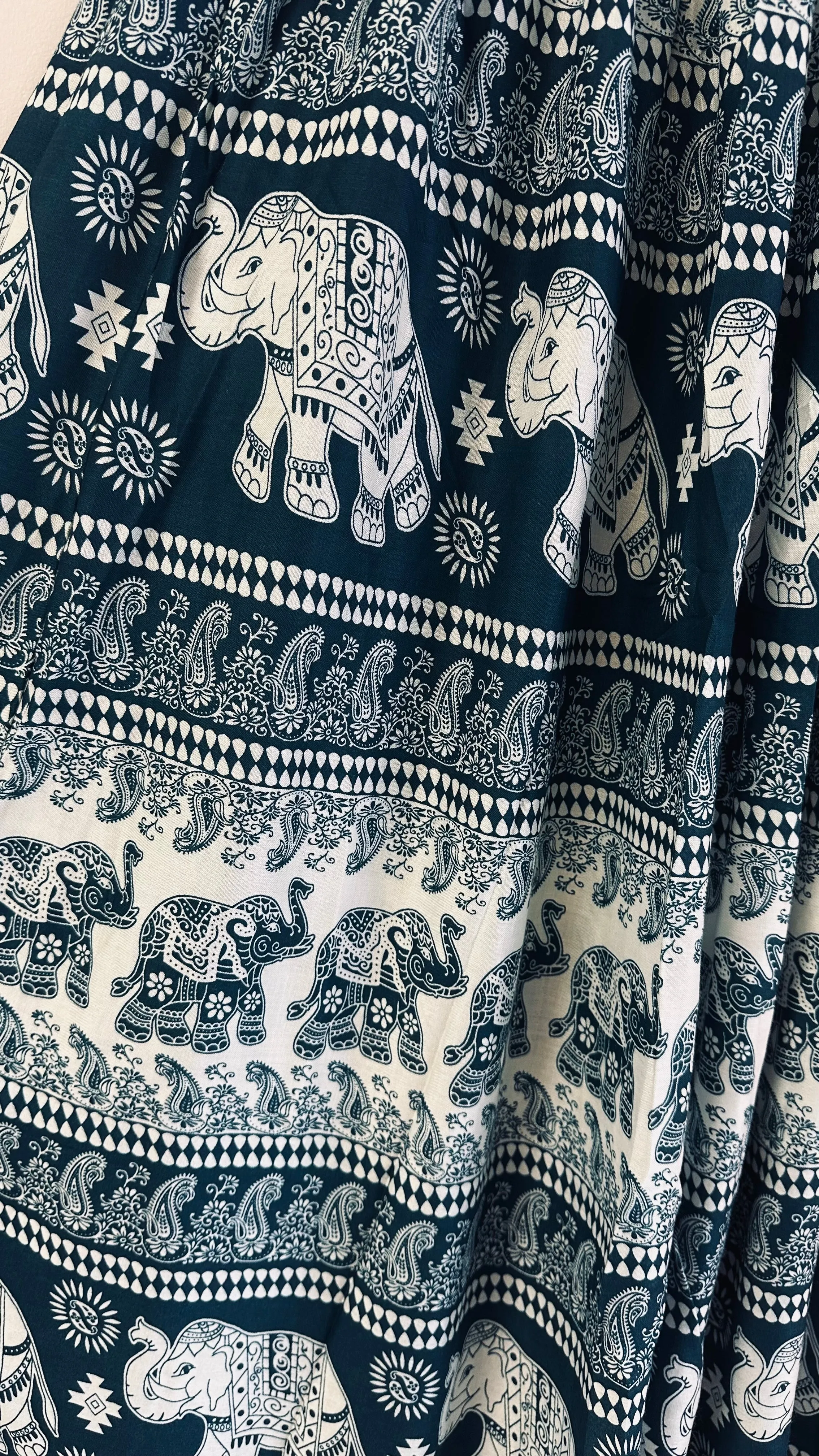 Elephant Print Maxi Skirt