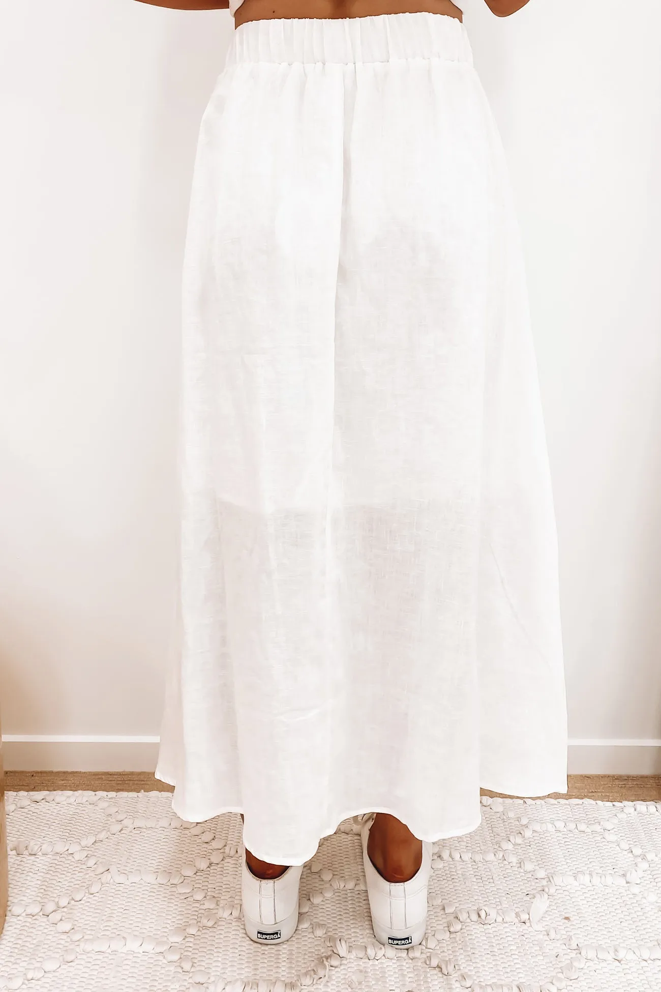 Elijah Maxi Skirt White