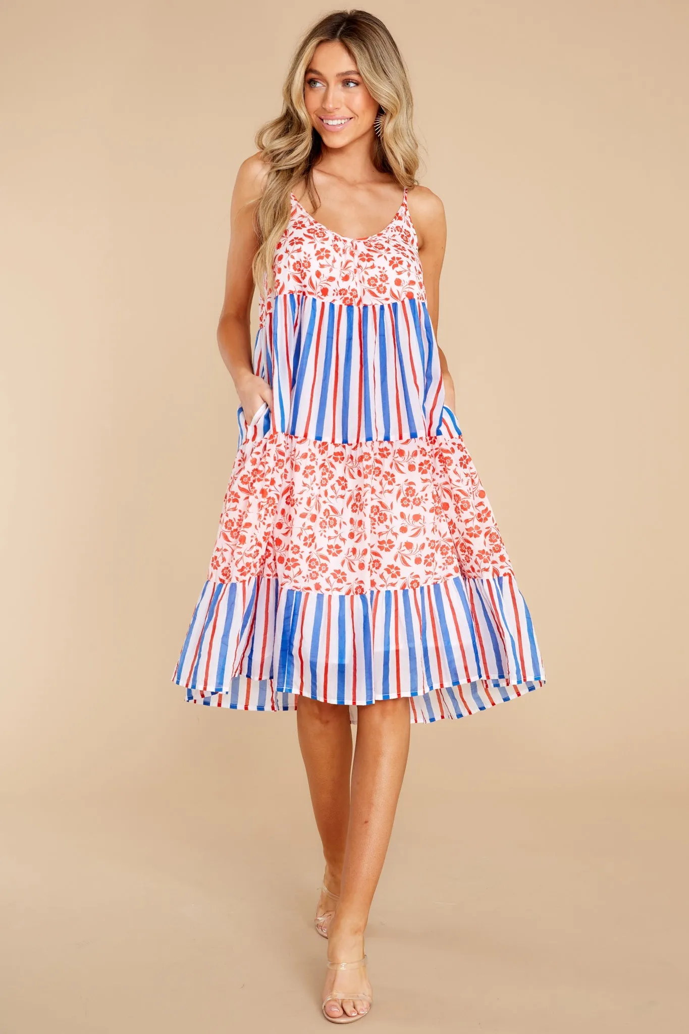 Emily Picnic Floral Cherry Short Dress