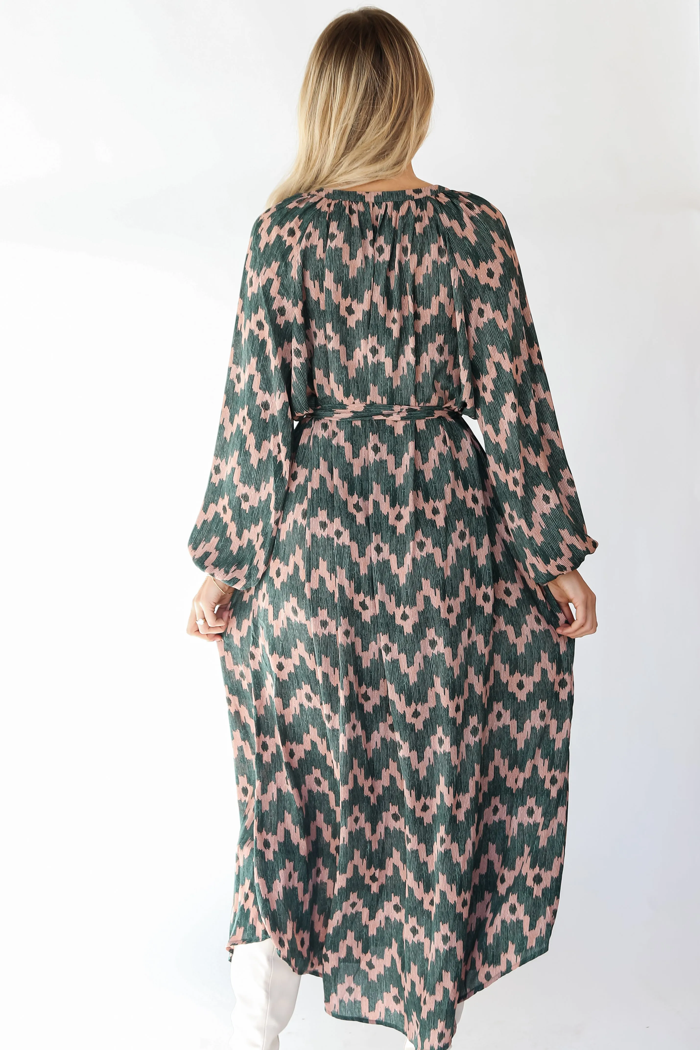 FINAL SALE - Chic Glamour Hunter Green Maxi Dress