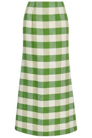 Gingham Maxi Skirt