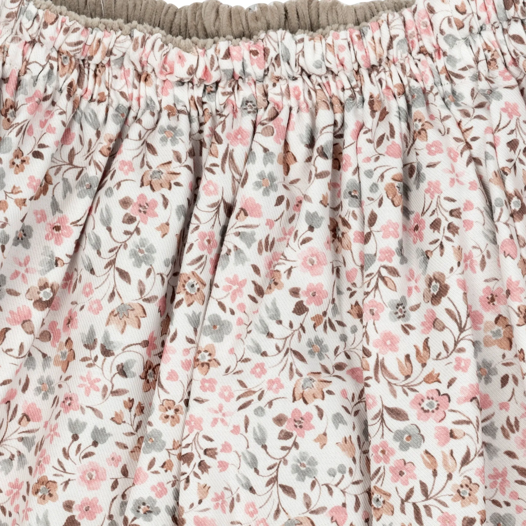 Giuditta Double Skirt - Beige and Pink