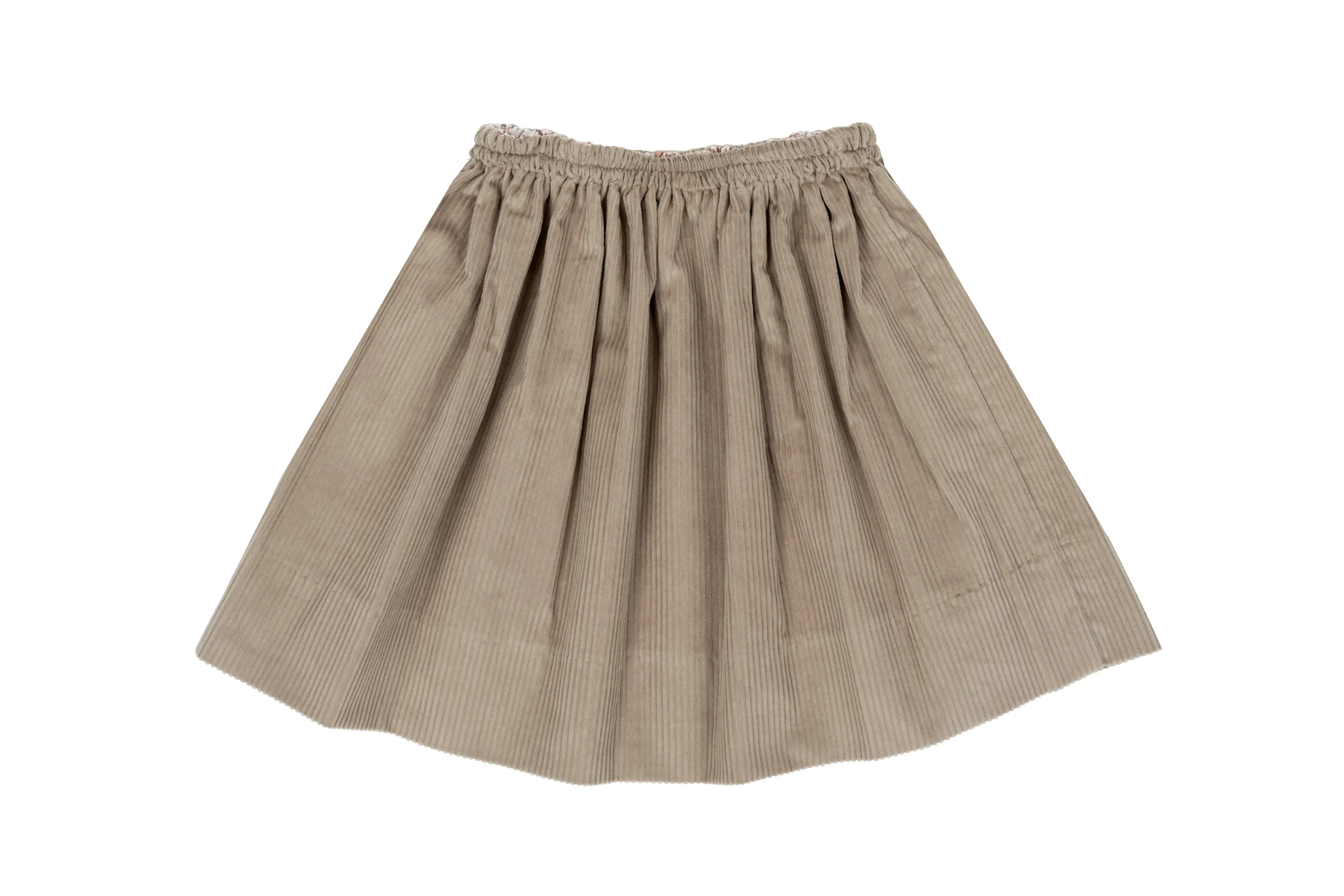 Giuditta Double Skirt - Beige and Pink