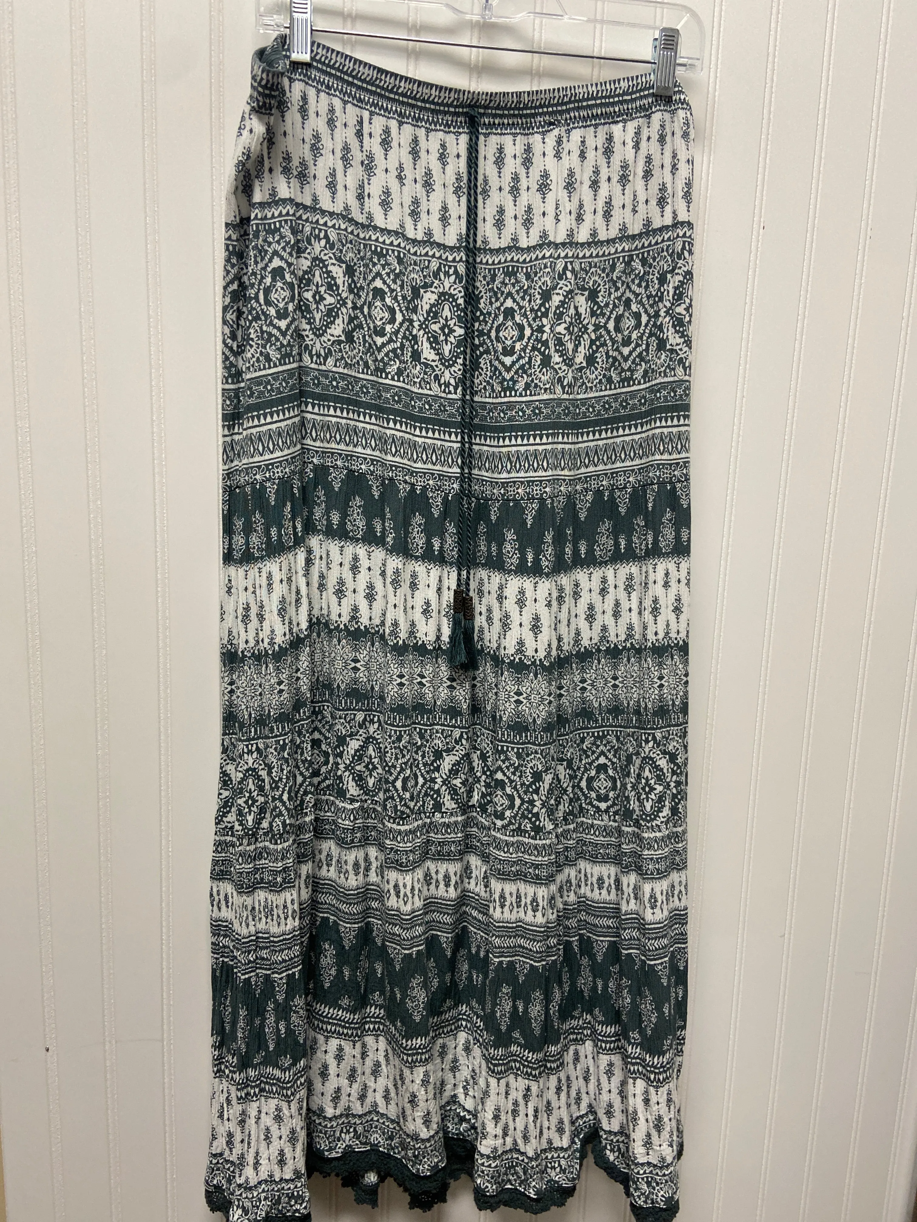 Green & White Skirt Maxi Westport, Size 1x