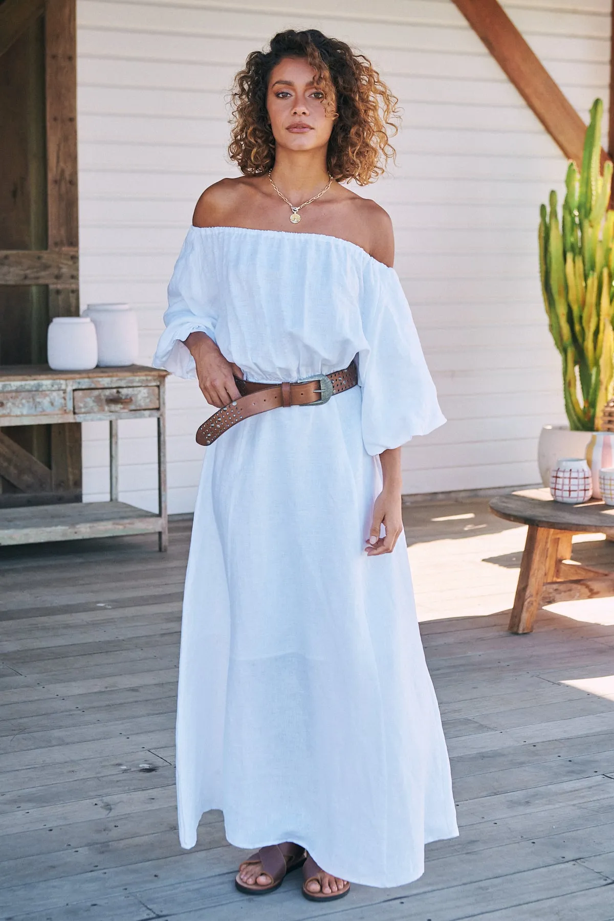 HALLIE MAXI - White