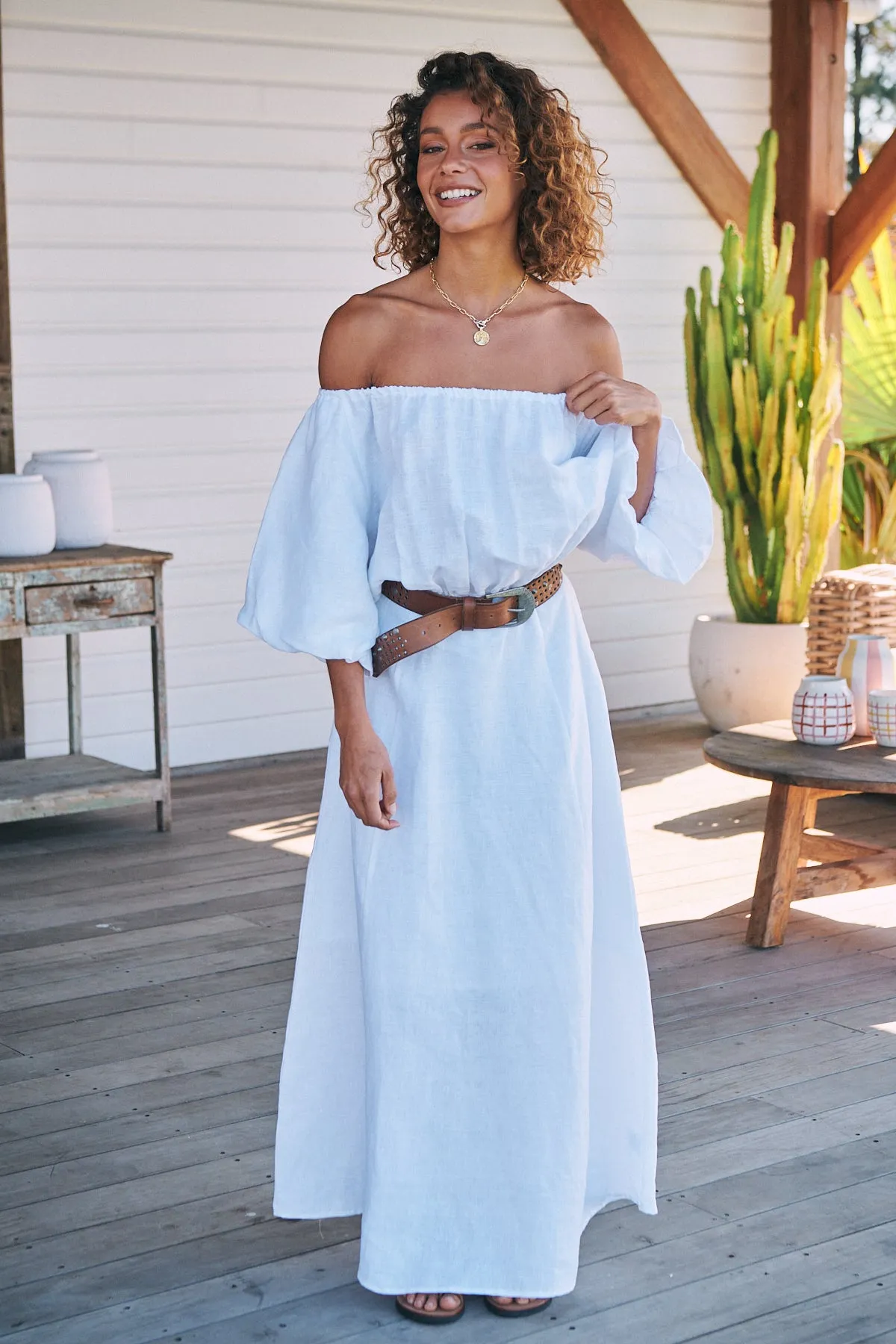 HALLIE MAXI - White