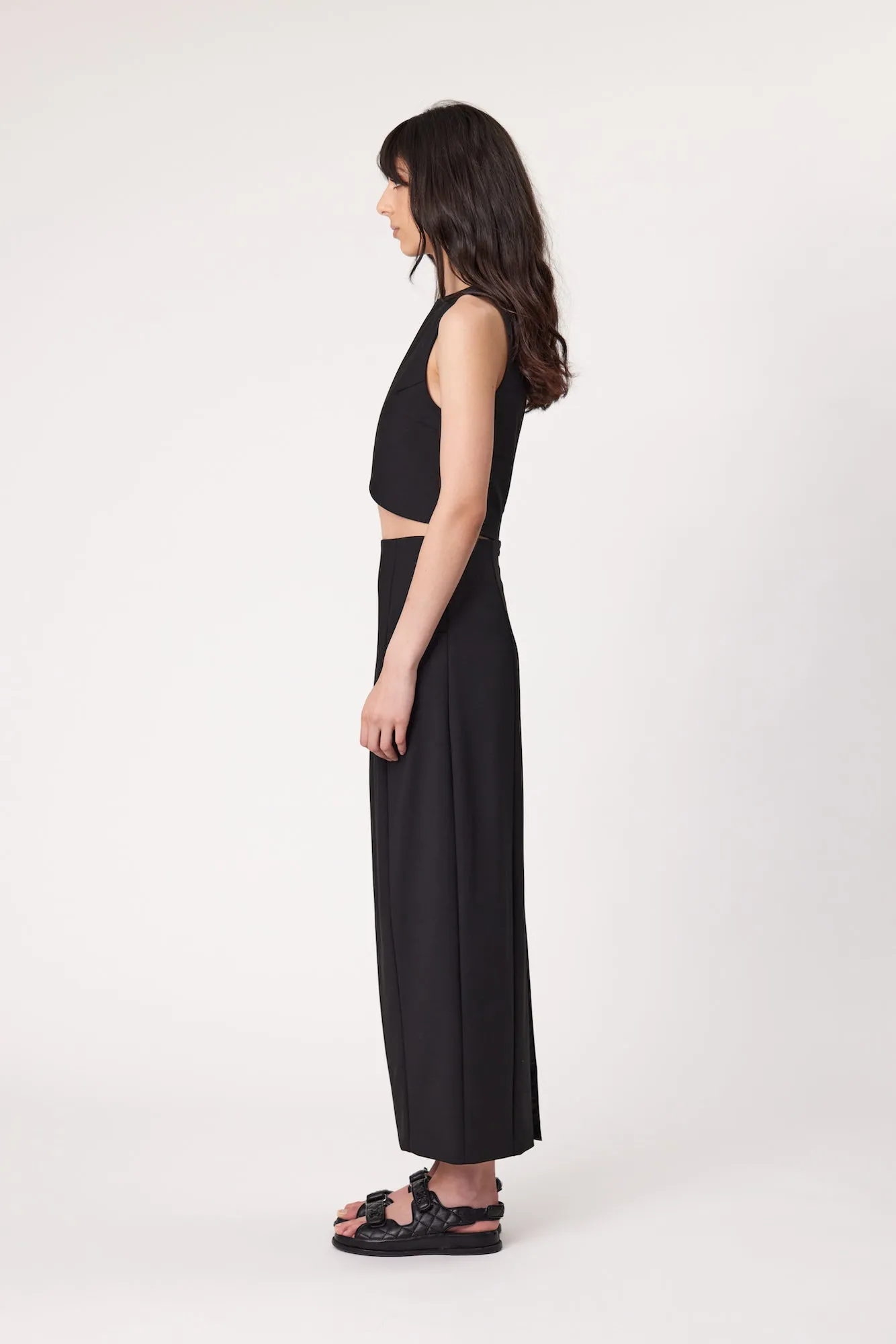 HARLOW MAXI SKIRT - BLACK