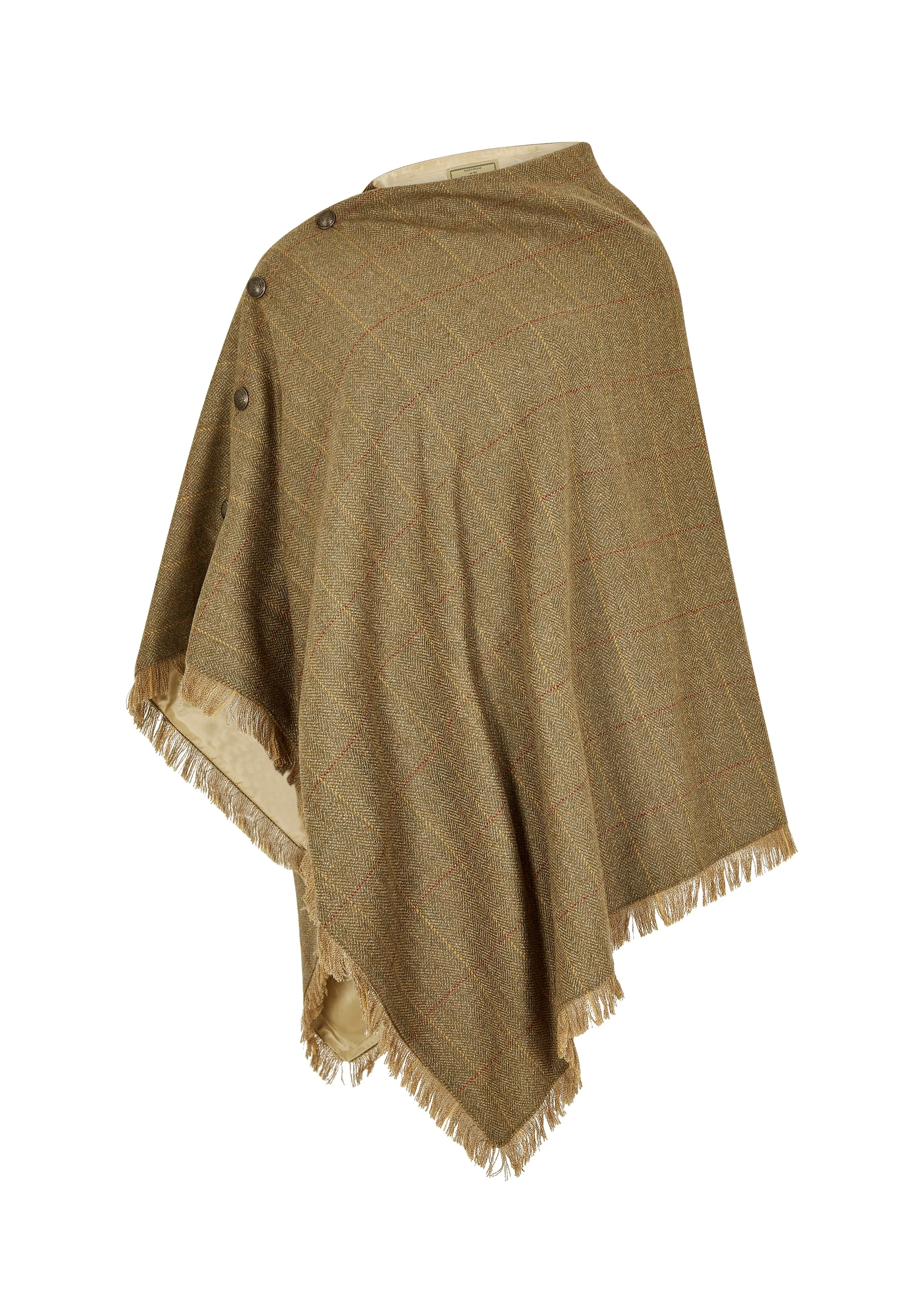 Hazelwood Tweed Poncho, Elm