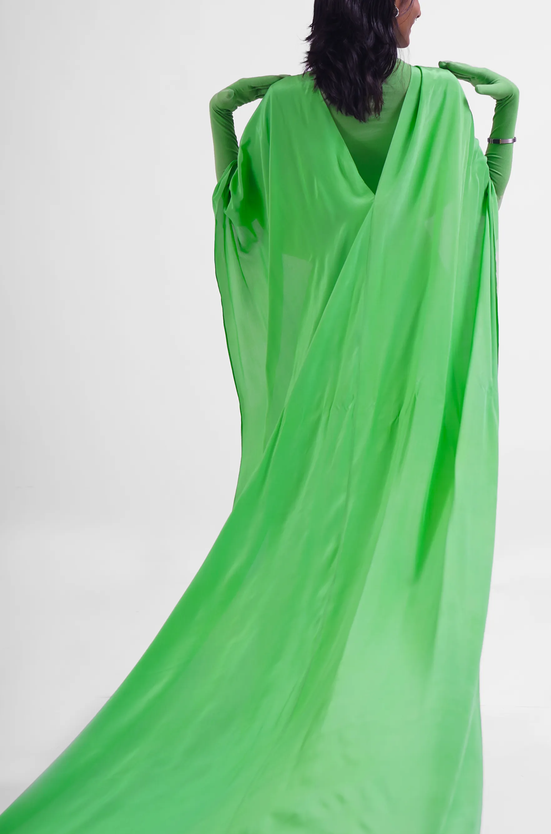 Hybrid Sari-Pants (Green)