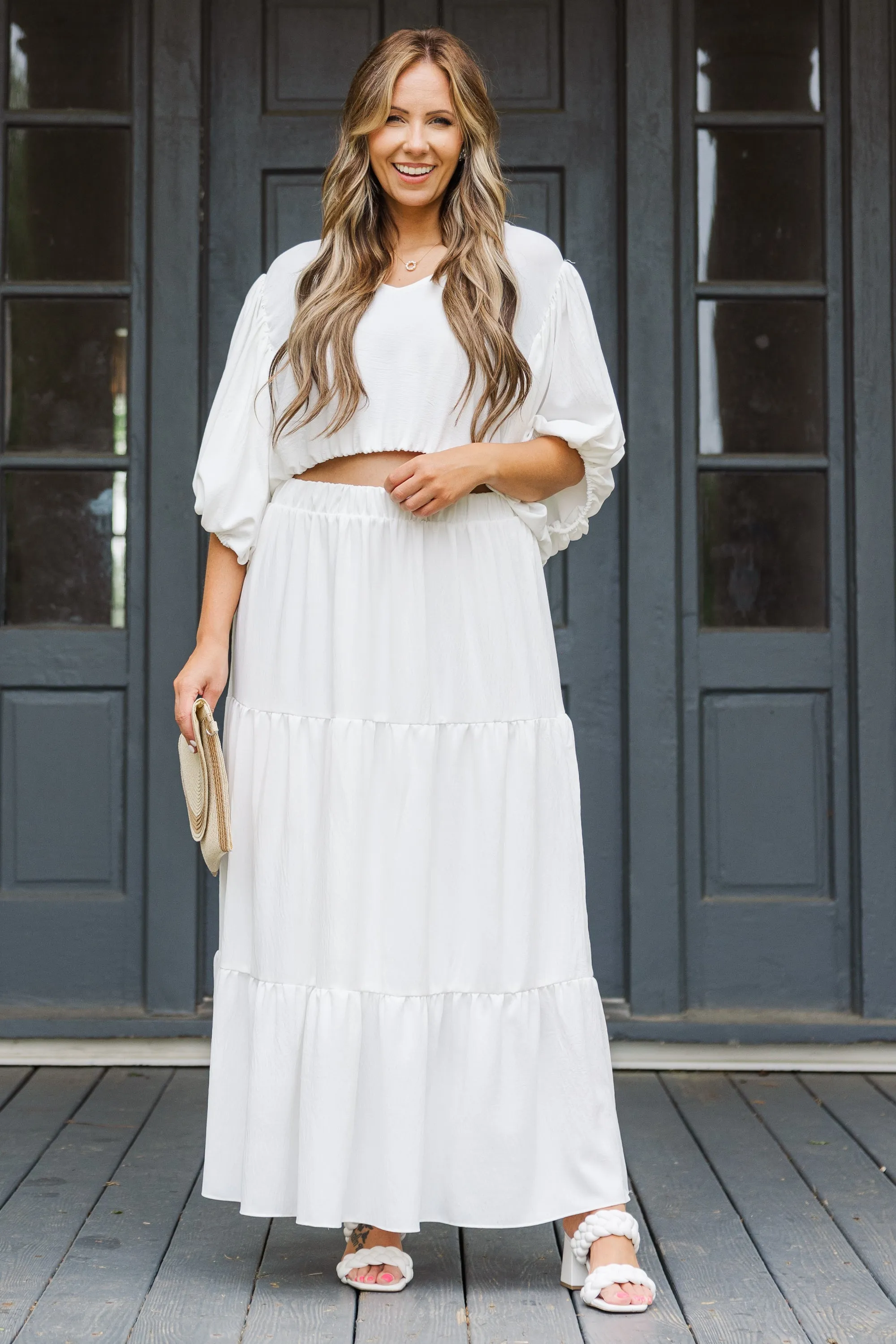 Inspired By Life Maxi Skirt, White